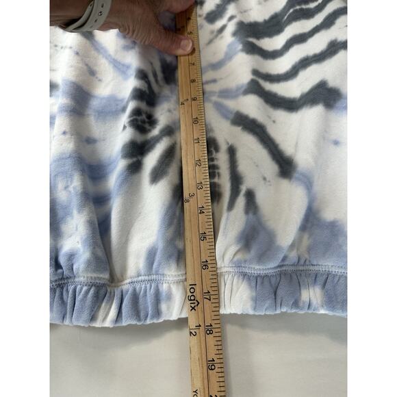 AÉROPOSTALE Tie dye Women’s Sz S Crop Top Sweatshirt Hippie Festival Boho - Picture 11 of 12